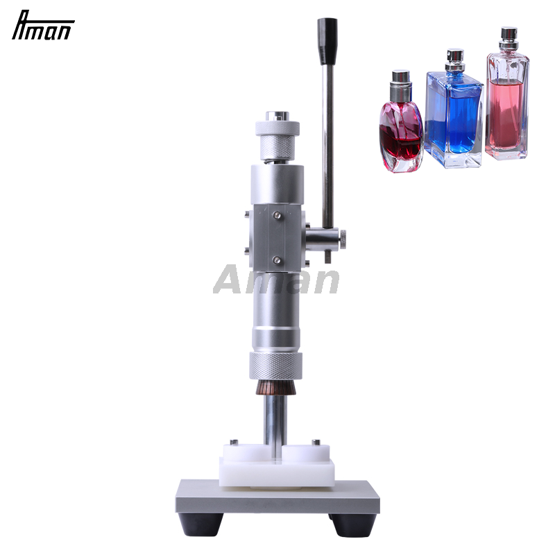 Zilver Pomp Parfumflesjes Krimpmachine Crimper Kraag Druk Capping Machine Glazen Fles Glazen Pot Handleiding Hand Crimper 8KG