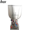 Halfautomatische 100-1000 ml pneumatische pastavullers Horizontale mixervulmachine