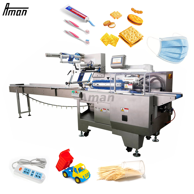 Biscuit Cookies Chocoladereep Horizontale Kussen Verpakkingsmachine